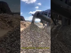 Estación móvil de trituración sobre ruedas1