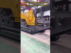 Estación móvil de trituración y trituración de arena de tipo de rastreador8